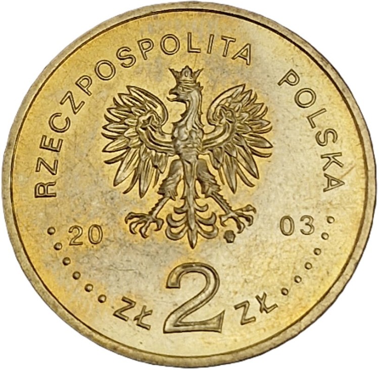 Moneta okolicznościowa 2 zł Stanisław Leszczyński 2003 awers