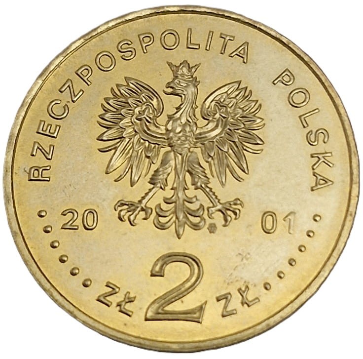 Moneta okolicznościowa 2 zł Kopalnia Soli w Wieliczce 2001 awers