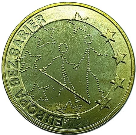 Moneta 2 zł Europa Bez Barier 2011 rewers