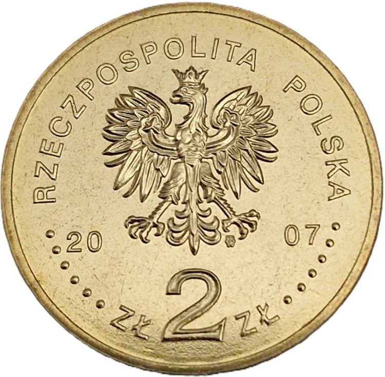 Moneta okolicznościowa 2 zł Kołobrzeg 2005 awers