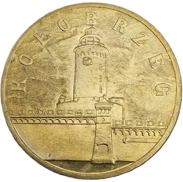 Moneta okolicznościowa 2 zł Kołobrzeg 2005 rewers