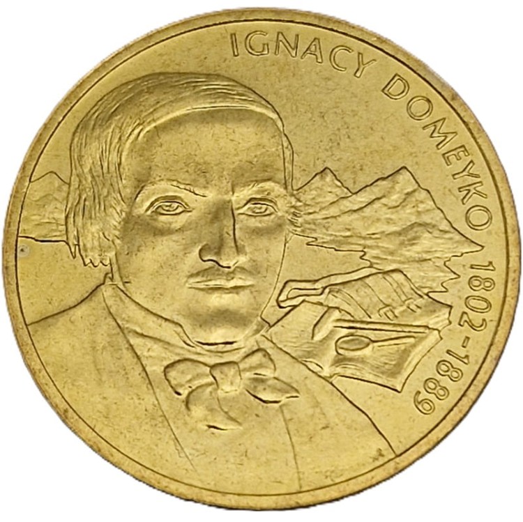 Moneta 2 zł Ignacy Domeyko 2007 rewers