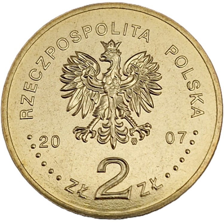 Moneta 2 zł Ignacy Domeyko 2007 awers