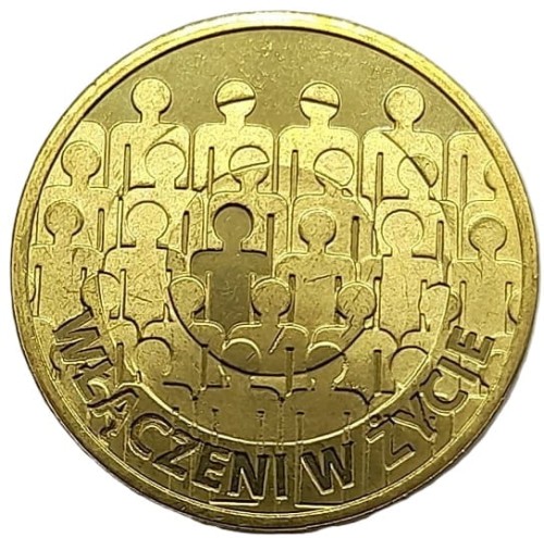 Moneta 2 zł Włączeni w życie 2013 rewers