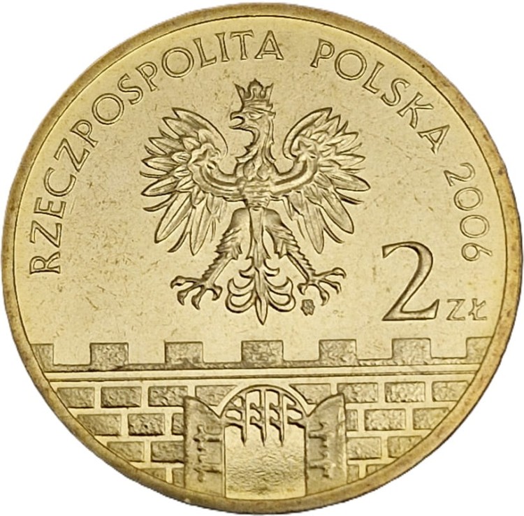 Moneta 2 zł Elbląg 2006 awers