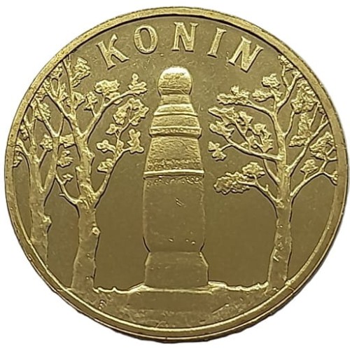 Moneta 2 zł Konin 2008 rewers