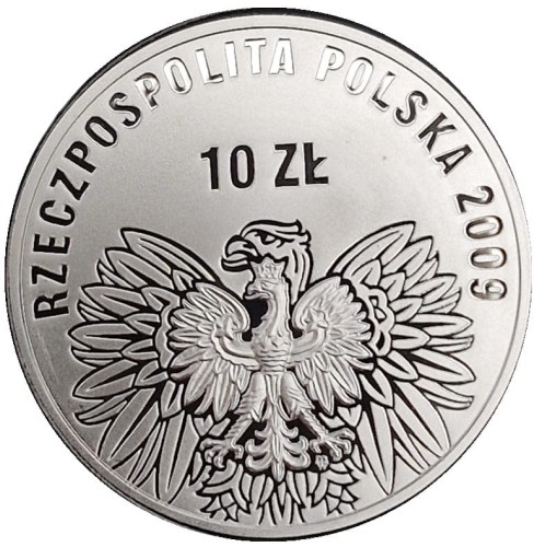 Moneta 10 zł Polska Droga do Wolności Wybory 1989 2009 awers