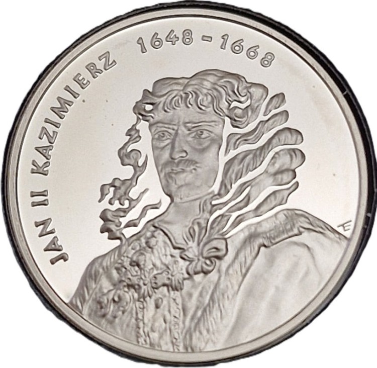 Moneta 10 zł Jan Kazimierz popiersie 2000 awers