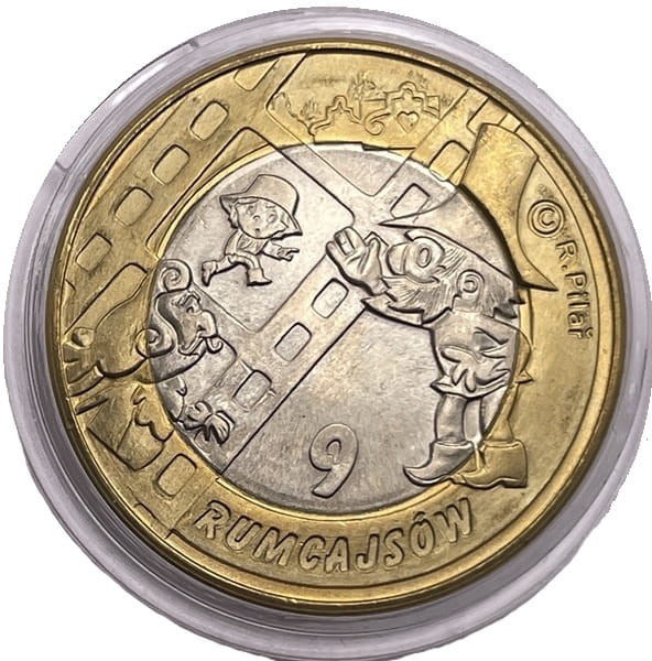 Moneta zastępcza 9 Rumcajsów Jicin 2009 rewers