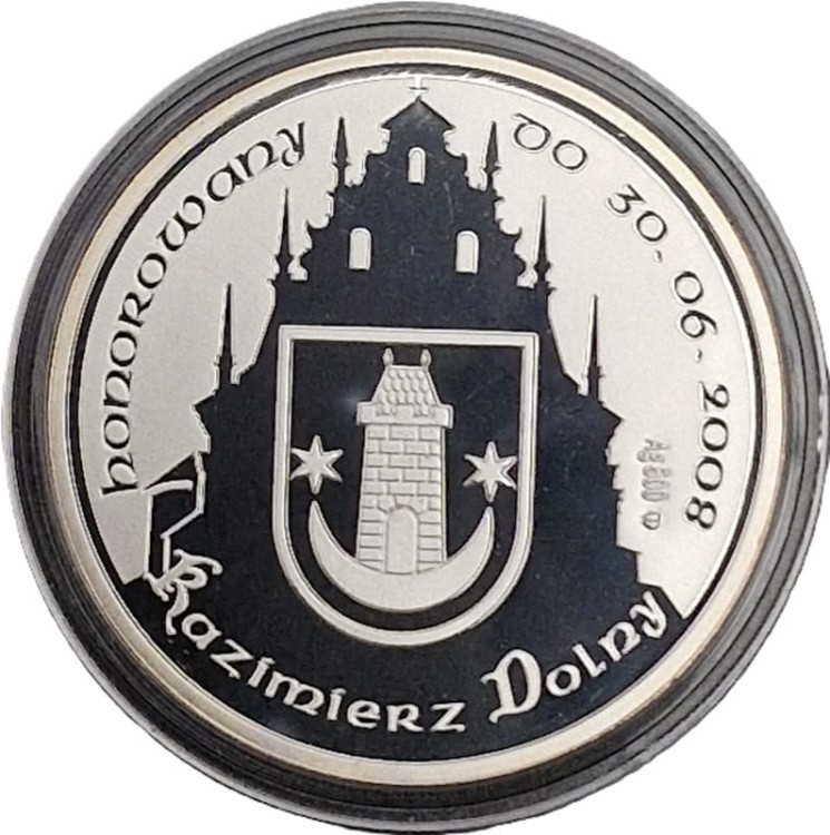 Dukat lokalny 40 kazimierzy 2008 Kazimierz Dolny - II emisja awers