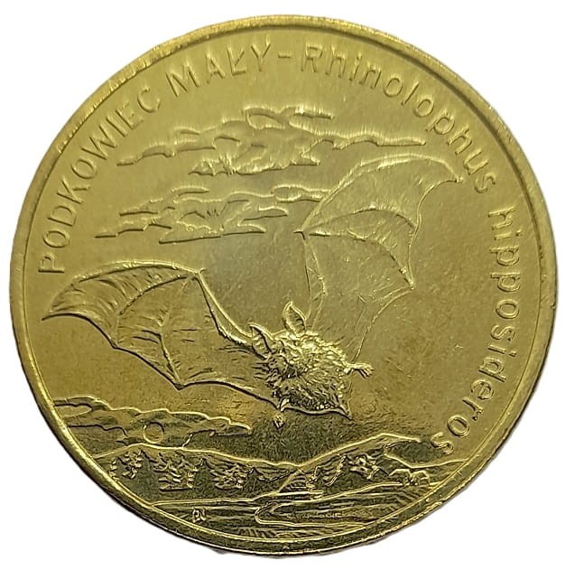 Moneta 2 zł Podkowiec mały 2010 rewers