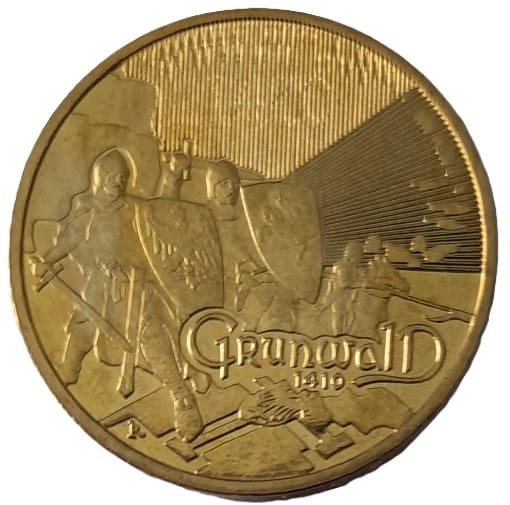 Moneta 2 zł Grunwald 2010 rewers