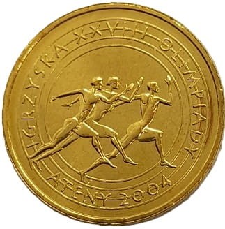 Moneta okolicznościowa 2 zł Igrzyska Ateny 2004 rewers