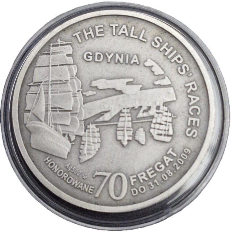 70 fregat 2009 Dar Pomorza Gdynia rewers