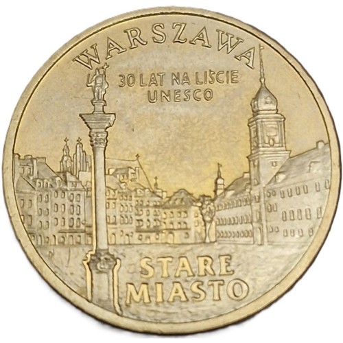 Moneta 2 zł Warszawa 2010 rewers