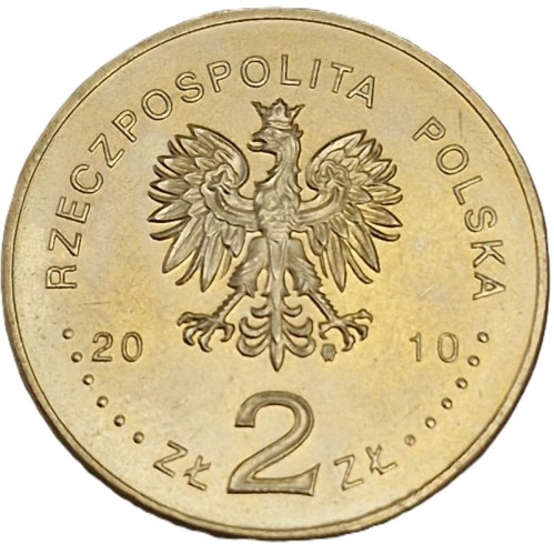 Moneta 2 zł Warszawa 2010 awers
