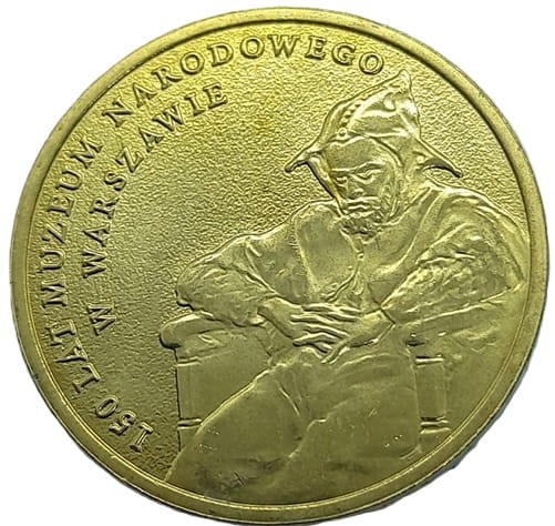 Moneta 2 zł 150-lat Muzeum Narodowego w Warszawie 2012 rewers