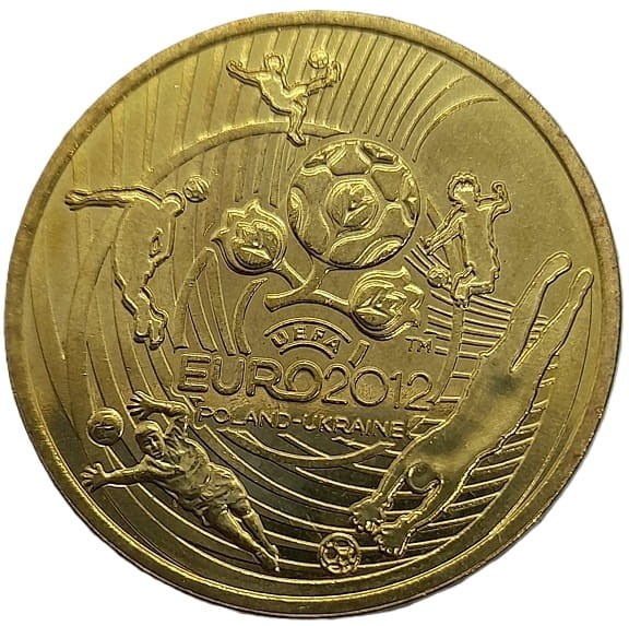 Moneta2 zł Euro 2012 Polska-Ukraina 2012 rewers