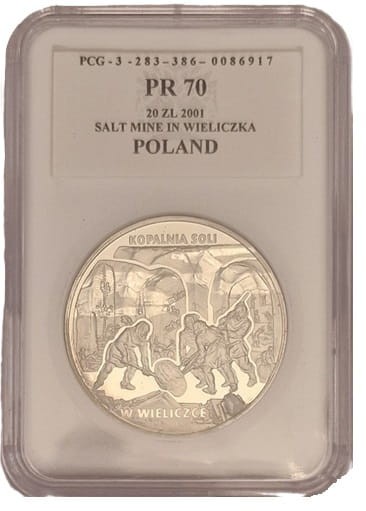 20 zł Kopalnia Soli w Wieliczce 2001 grading