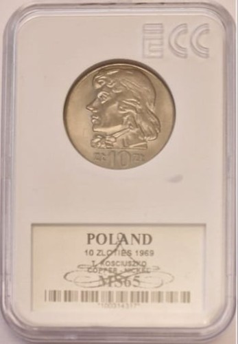10 zł Tadeusz Kościuszko 1969 grading