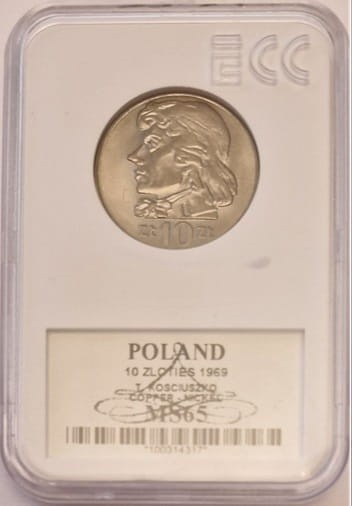 10 zł Tadeusz Kościuszko 1969 grading