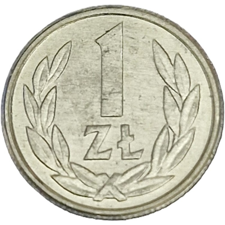 Moneta 1 złoty 1990 rewers