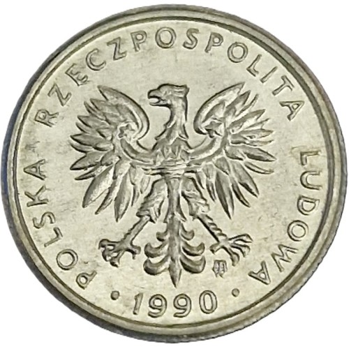 Moneta 1 złoty 1990 awers