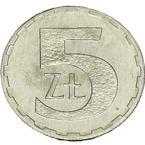 Moneta 5 złoty 1989