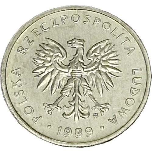 Moneta 5 złoty 1989 awers