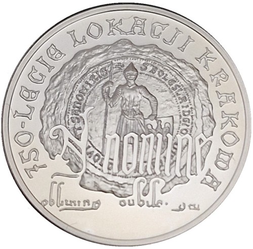 Moneta 10 zł 750-lecie lokacji Krakowa 2007 rewers