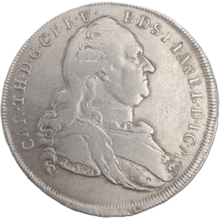 Moneta Talar 1786 Karol II Teodor rewers