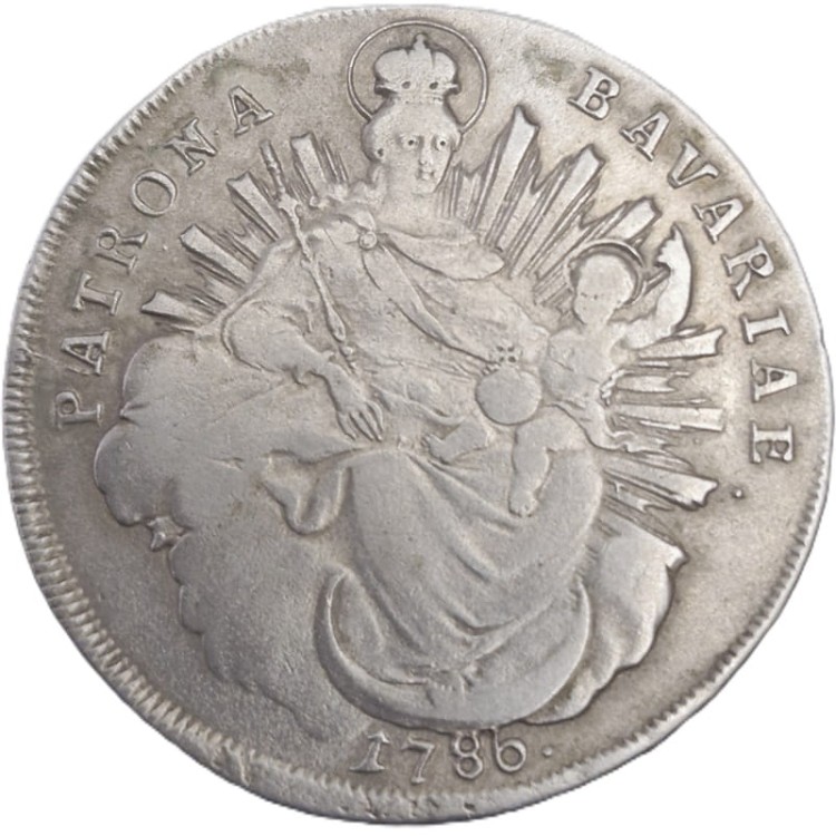 Moneta Talar 1786 Karol II Teodor awers