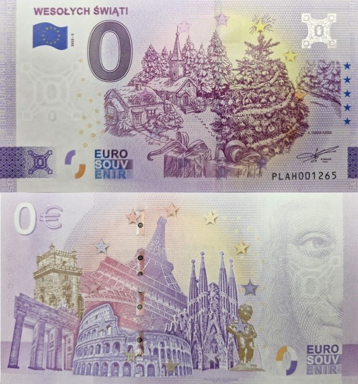 0 euro Wesołych Świąt 2022