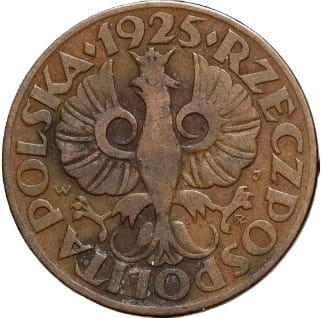 5 groszy 1925 awers