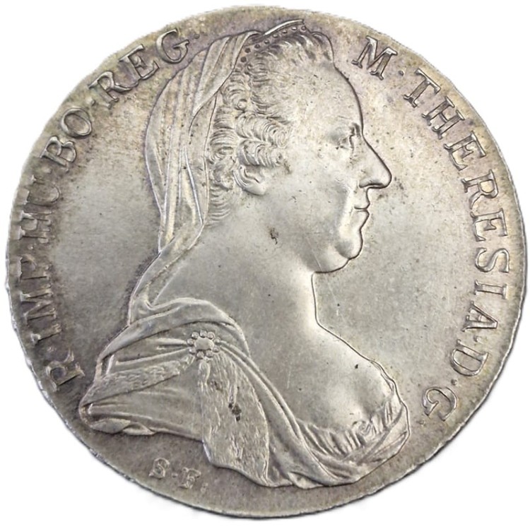 Talar 1780 SF Maria Teresa nowe bicie rewers