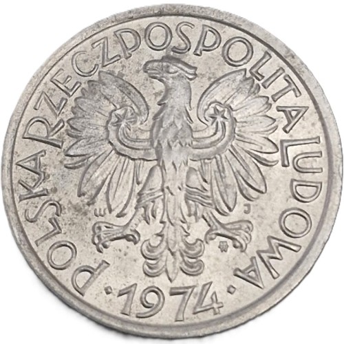 Moneta 2 złote Jagody 1974 awers stan 1