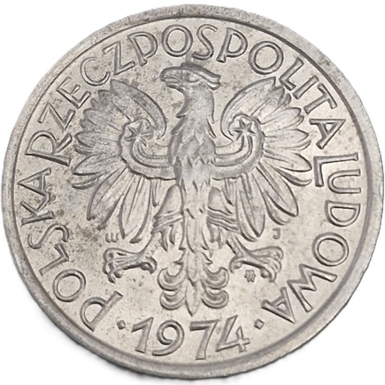 Moneta 2 złote Jagody 1974 awers stan 1