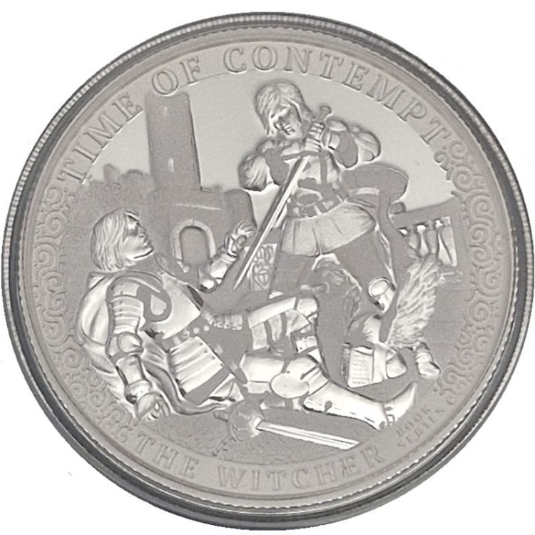 1000 franków Wiedźmin 2oz Czas pogardy rewers