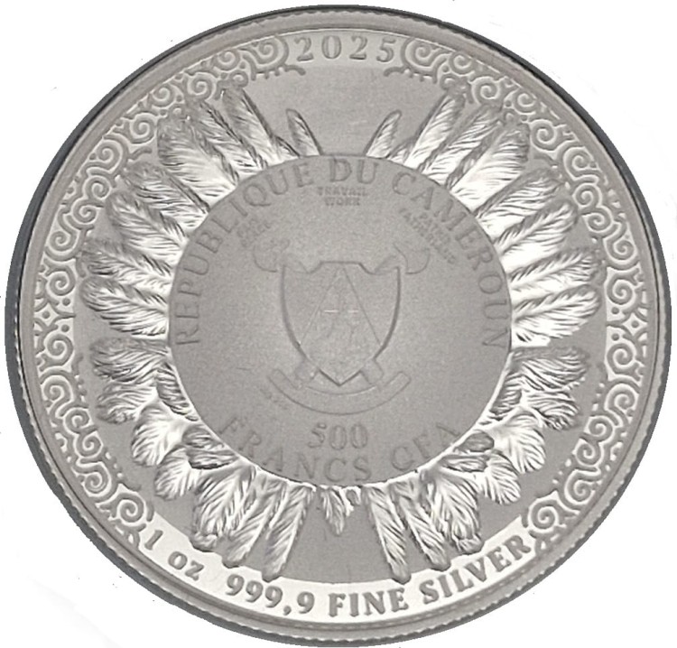 500 franków Wiedźmin 1oz Czas pogardy 2025 awers