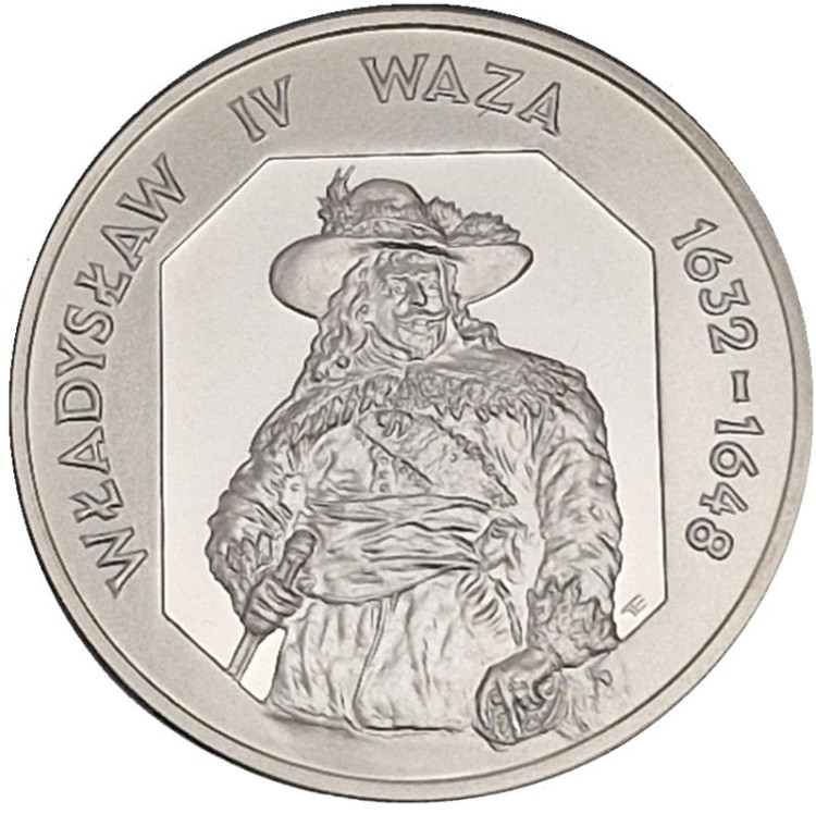 Moneta 10 zł Władysław IV Waza półpostać 1999 rewers