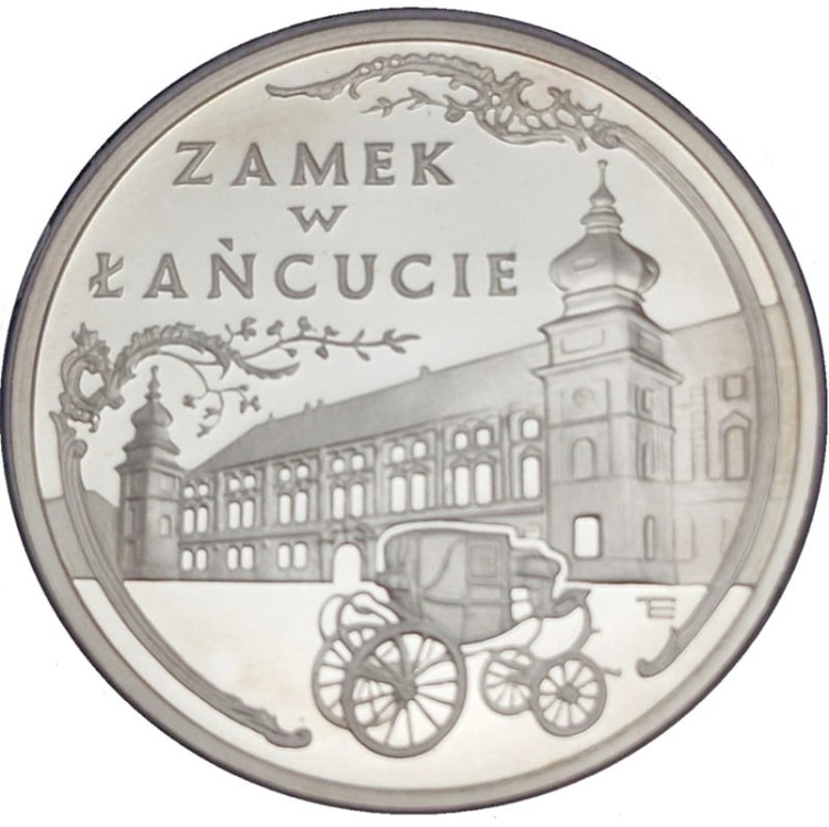 Moneta 300000 zł Zamek w Łańcucie 1993 rewers