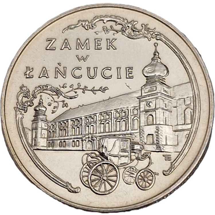 Moneta 20000 zł Zamek w Łańcucie 1993 rewers