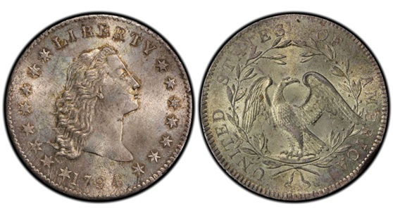 1 dollar flowing hair 1974