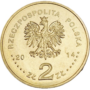 Awers 2 złote 2014