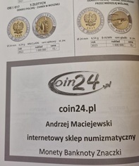 Wzór katalogu Fischer 2024 monety