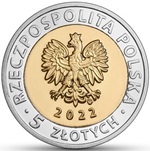 5 zł Zamek w Mosznej wzór awersu