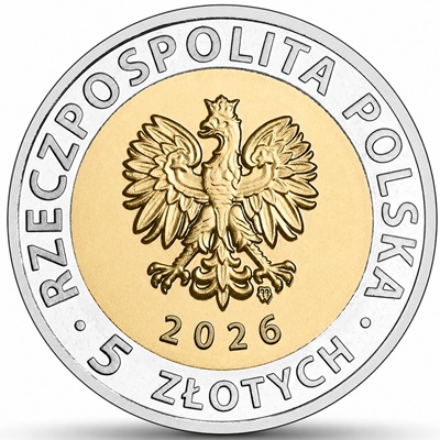 Wzór awersu 5 zł w Kozłówce 2026