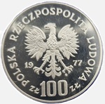 Wzór awers Żubr 1977