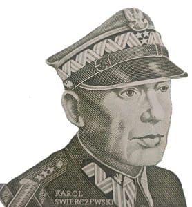 Wzór wizerunku banknotu 50 złotych 1988 Świerczewski