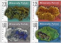 Znaczki minerały polskie 2013